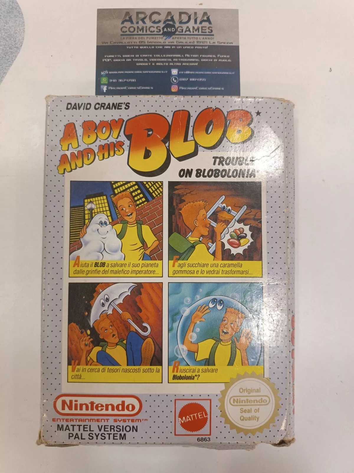 A Boy And His Blob NES Nintendo Entertainment System PAL A ITA Mattel